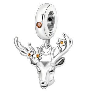 S925 Woodland Deer Charm Pandora Style